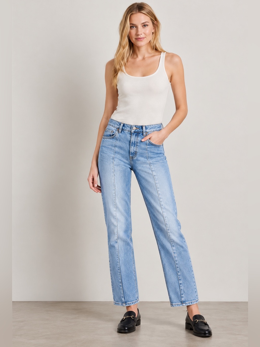 Cavalli Class Seam Split Hem Jeans